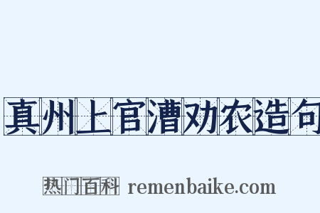 真州上官漕劝农造句是什么意思的图片